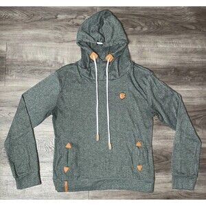 Naketano Brave New World Pullover Hoodie Sweater Women's Small S Green  Pockets